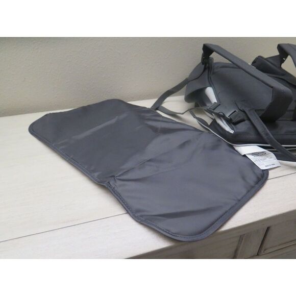 BB Gear Gray Unisex Mini Backpack Diaper Bag w/Adjustable Shoulder Straps - Picture 12 of 12